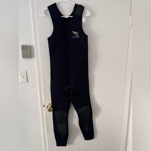 IST Men’s Wetsuit Farmer John Step in Sleeveless Velcro Closure Neoprene Nylon S